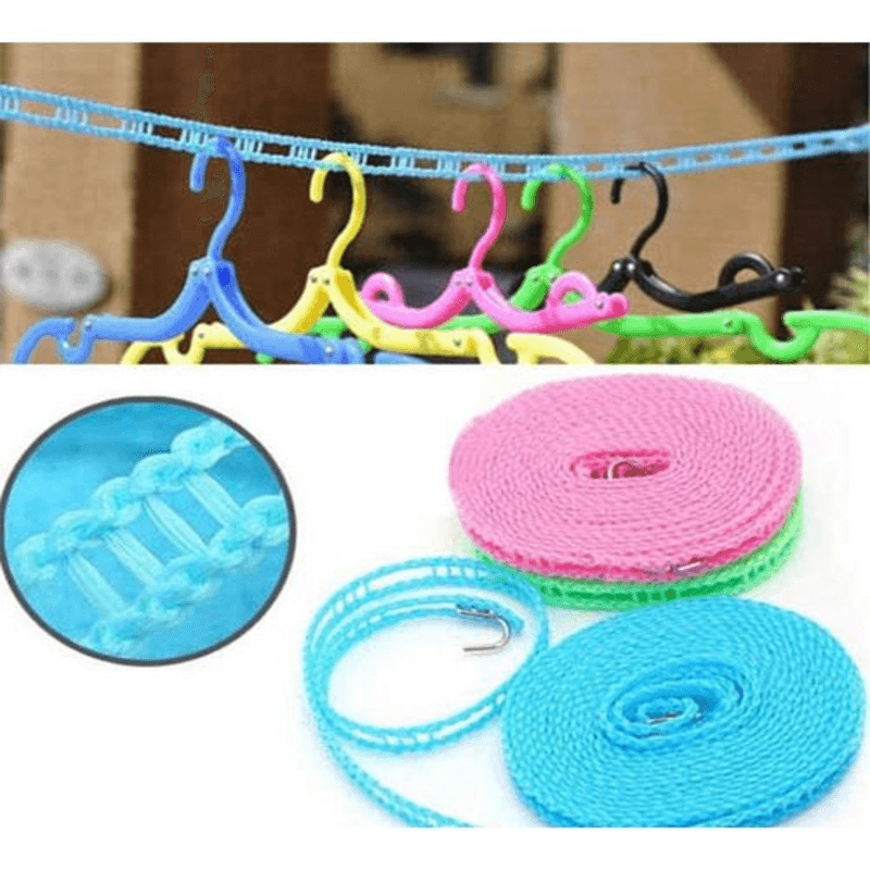 Nylon Clothes Line 5 Meter - Adjustable, Portable Laundry Drying Solution