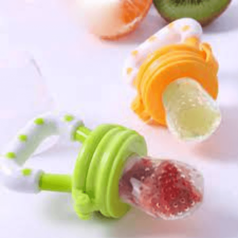 Fresh Fruit Pacifier for Babies 6-12 Months - BPA-Free Silicone Teether
