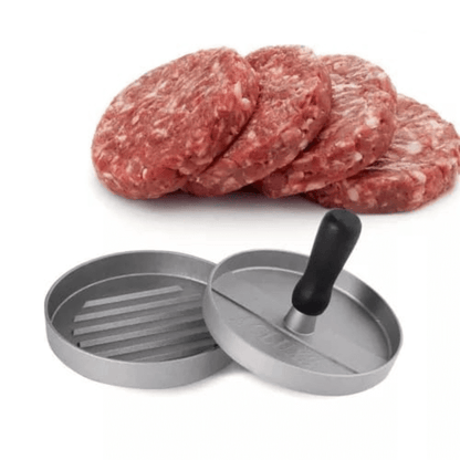 Non-Stick Aluminum Burger Press Patty Mold with Heat-Resistant Handle