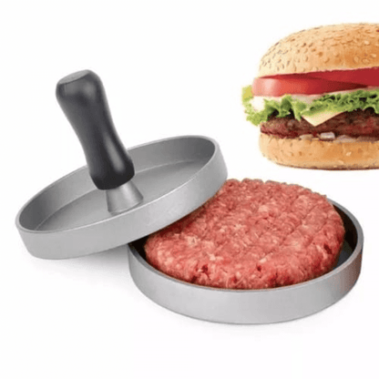Non-Stick Aluminum Burger Press Patty Mold with Heat-Resistant Handle