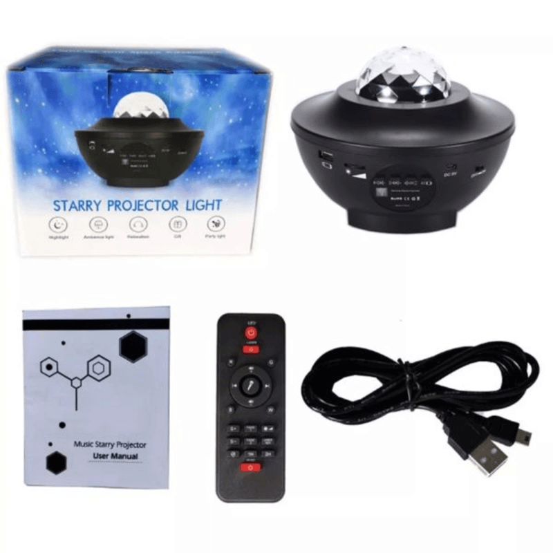 Ocean Wave Projector Light with 10 Colors and Night Lamp Function
