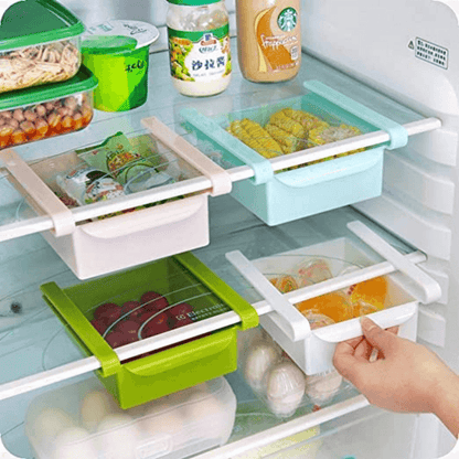 Multi-functional Sliding Fridge Drawer Box with Ventilation Holes for Food Storage