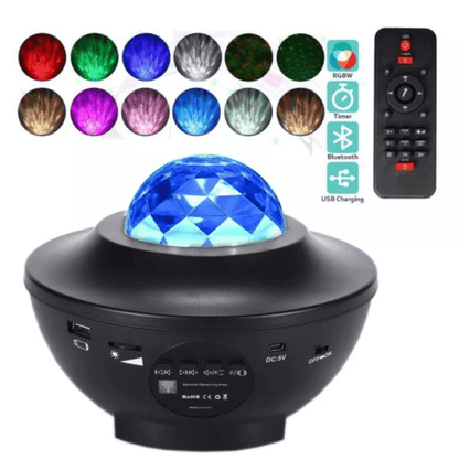 Ocean Wave Projector Light with 10 Colors and Night Lamp Function