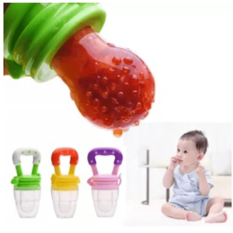 Fresh Fruit Pacifier for Babies 6-12 Months - BPA-Free Silicone Teether