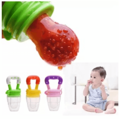 Fresh Fruit Pacifier for Babies 6-12 Months - BPA-Free Silicone Teether
