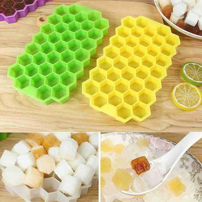 Silicone Ice Cube Tray with Lid - Arfa Mart