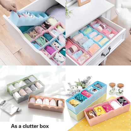 5 Compartment Underwear Storage Drawer Organizer - Adjustable & Durable