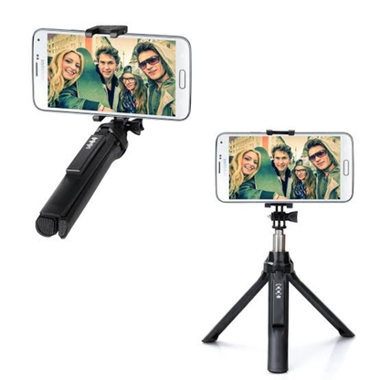 Gepro Selfie Stick Plus Tripod Stand with Bluetooth Remote, Adjustable Height Up to 4 Feet