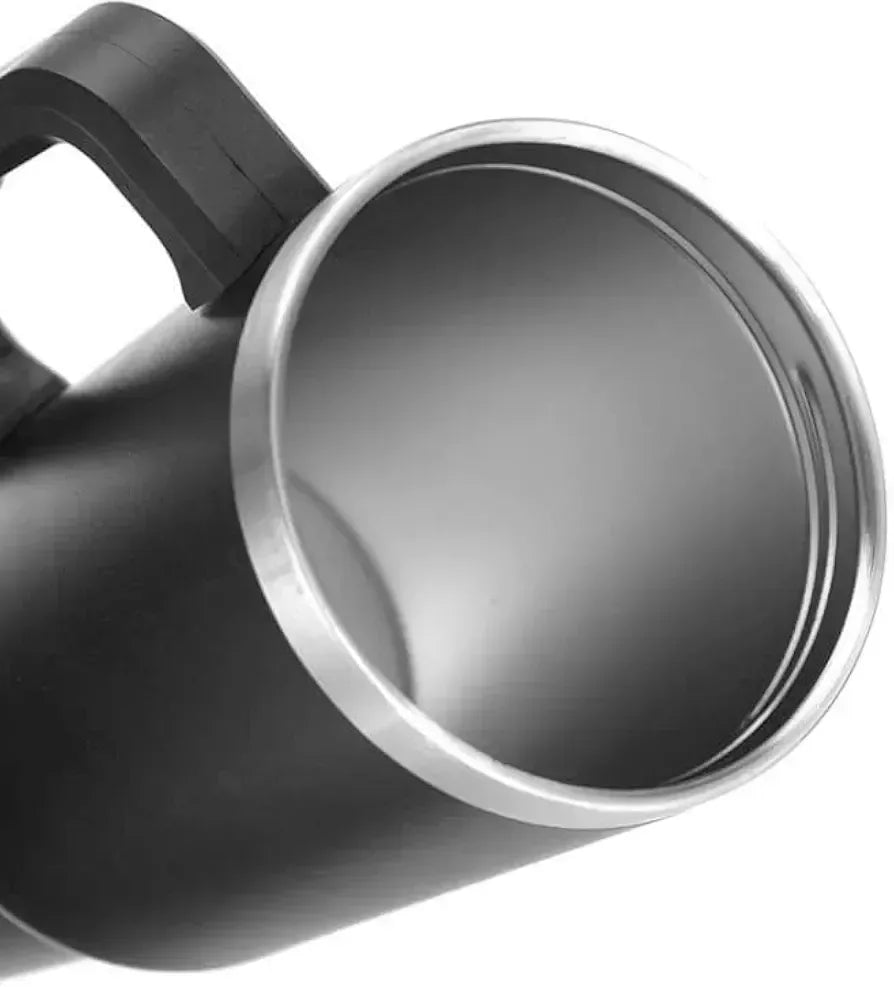 Stainless Steel Water Bottle with Handle Lid Straw Vacuum Thermos Cup Car Coffee Mug Personalized Tumbler 40oz - Arfa Mart
