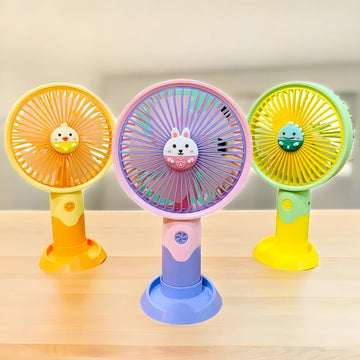 DD-8013 Stylish Mini Portable Handheld Desktop USB Rechargeable Fan - Arfa Mart