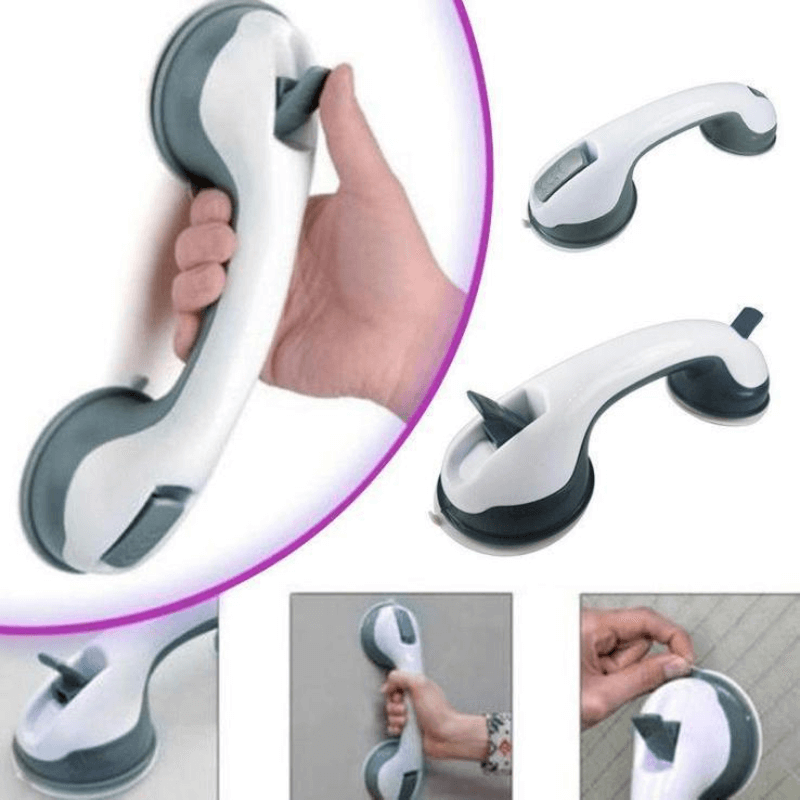 Suction Helping Handle for Bathroom Safety - Easy Install, Durable Grip