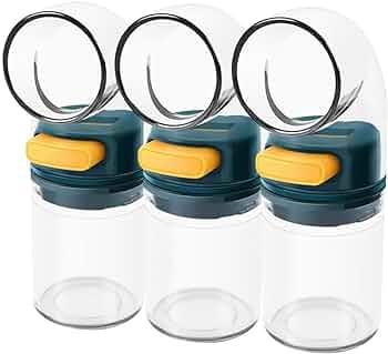Set Of 3pcs Spice Bottles With Stand