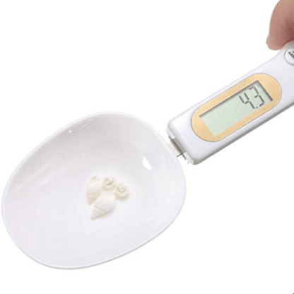 Digital Measuring Spoons with 0.1g Accuracy, Removable Head, Unit Switch, Lock Function