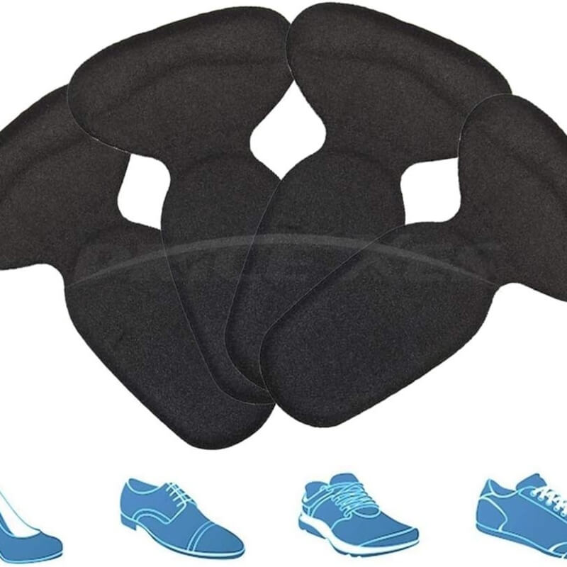 1Pair High Heels T-Shape Insoles for Women - Black Foot Pain Relief