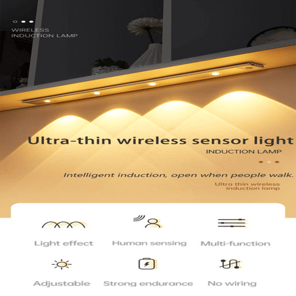 Battery Operated Cabinet Sensor Light with Wireless Motion Detection