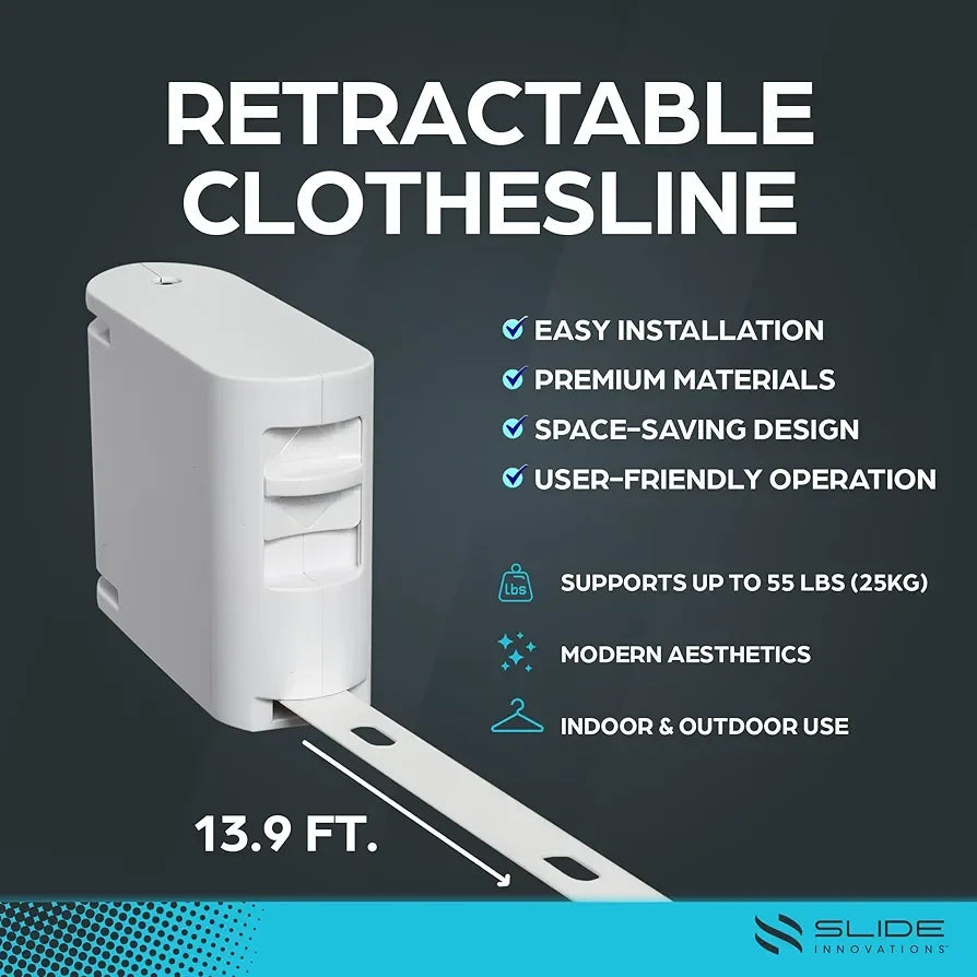 34 Holes Hanging Clothes Retractable Clotheline - Arfa Mart