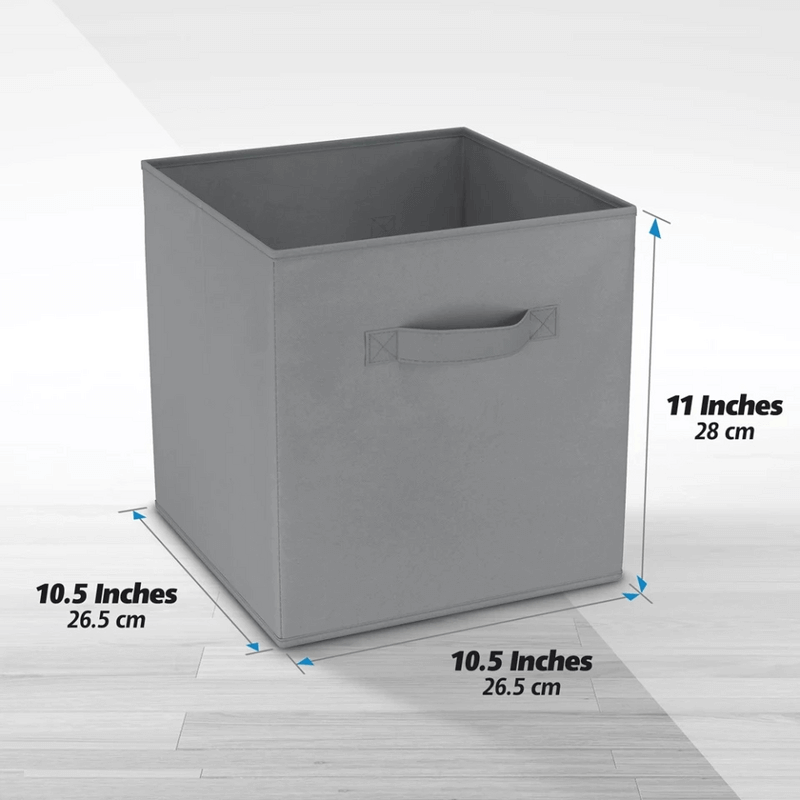 Foldable Cube Non-Woven Storage Box with Cardboard Support for Easy Organization