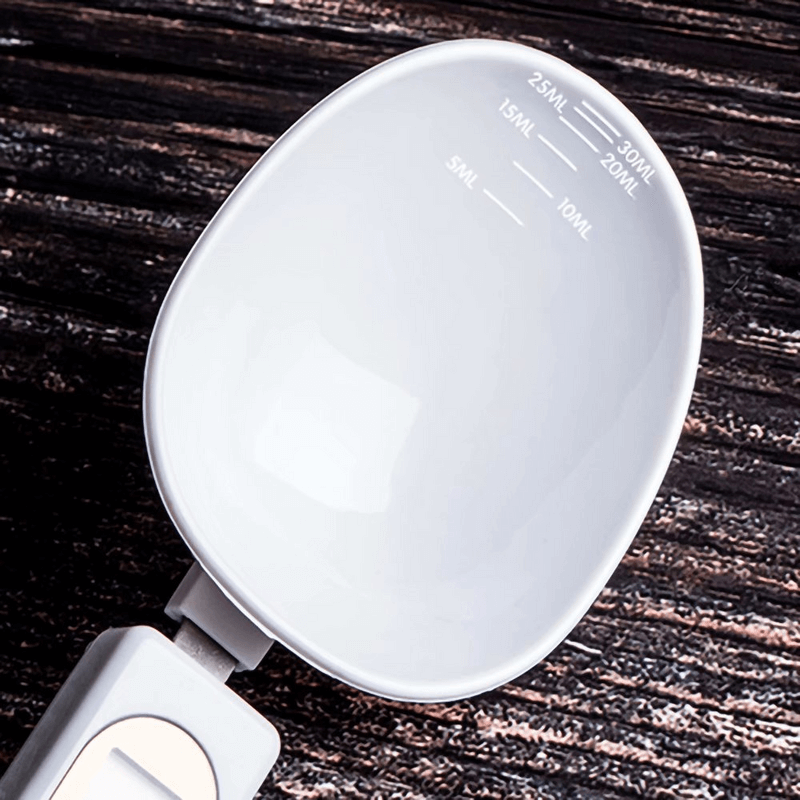 Digital Measuring Spoons with 0.1g Accuracy, Removable Head, Unit Switch, Lock Function