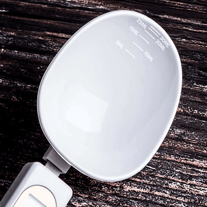 Digital Measuring Spoons with 0.1g Accuracy, Removable Head, Unit Switch, Lock Function