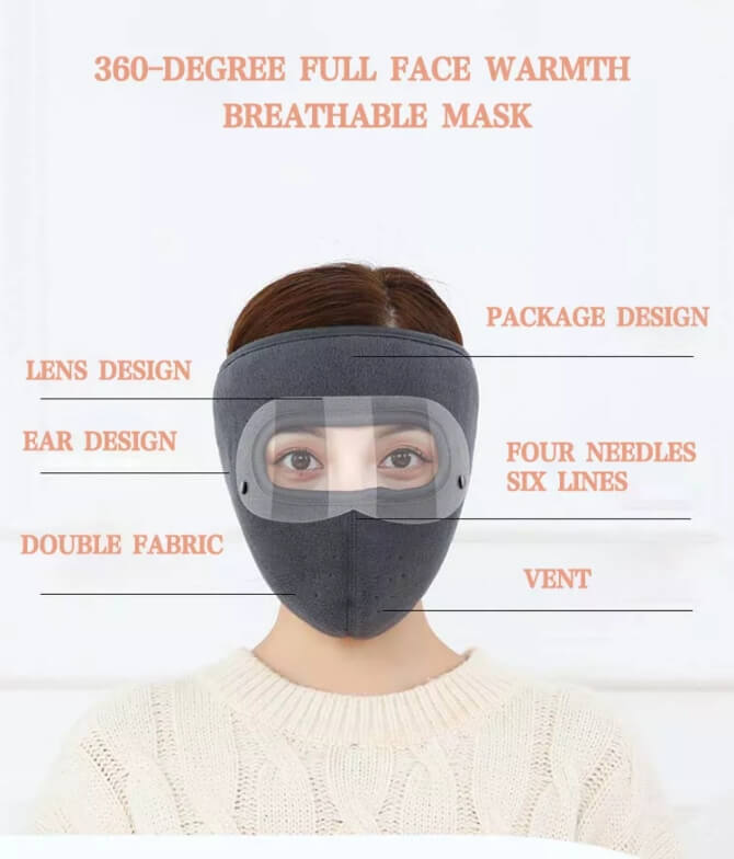 Classic 3D Seamless Riding Full Face Cover Mask for Cold Weather Protection