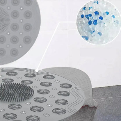 Round Non-slip Foot Massage Cleaning Mat for Shower Use