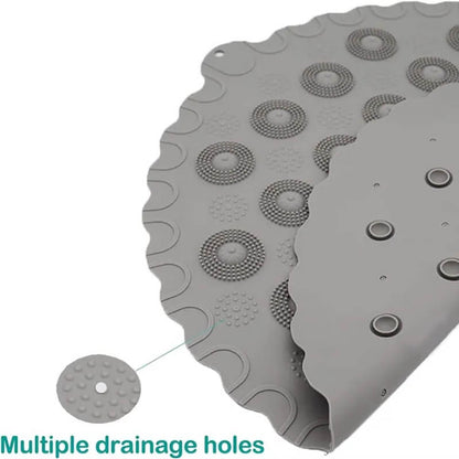 Round Non-slip Foot Massage Cleaning Mat for Shower Use