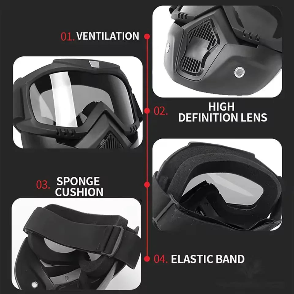 Google safety mask for bike - Arfa Mart
