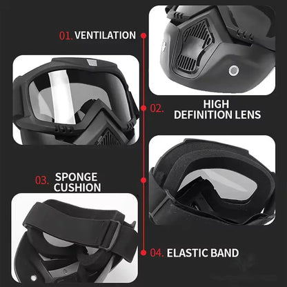Google safety mask for bike - Arfa Mart