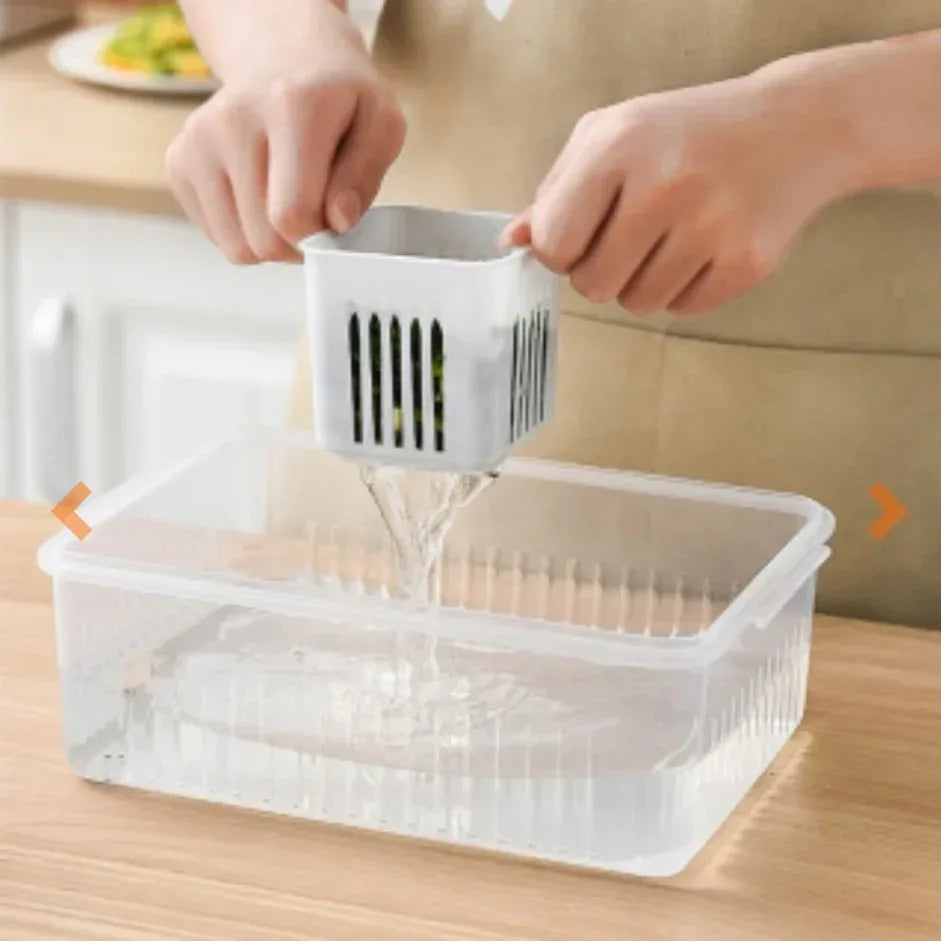 Food Storage Box with Lid and 6 Compartments - Arfa Mart