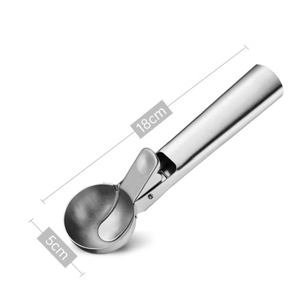 Stainless Steel Ice Cream Scoop with Nonstick Trigger, Dishwasher Safe for Ice Cream and Frozen Treats