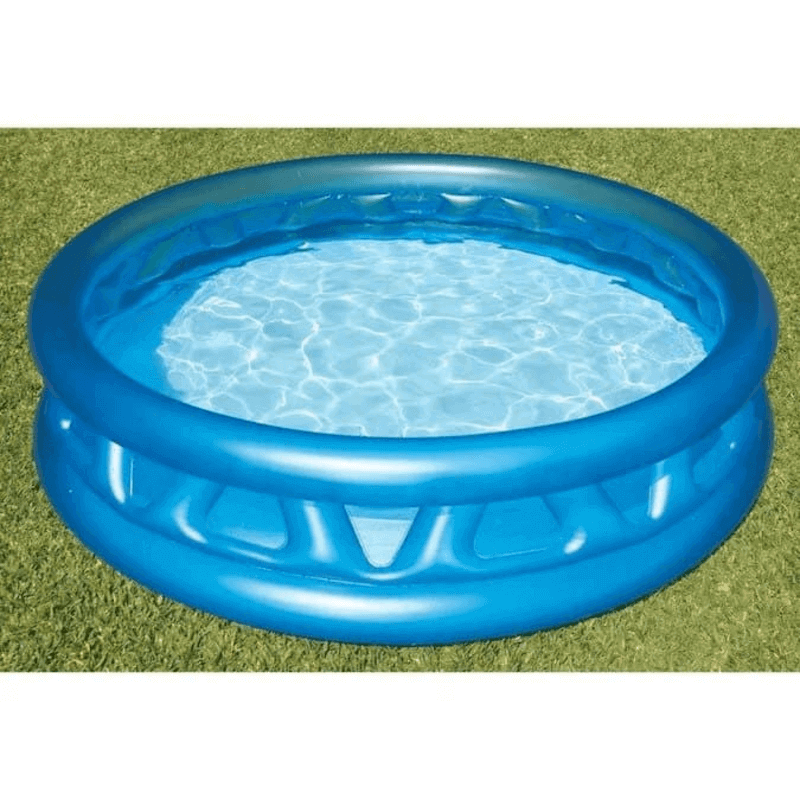 Intex Inflatable Swimming Pool 74 x 18 with Soft Floor for Kids and Toddlers