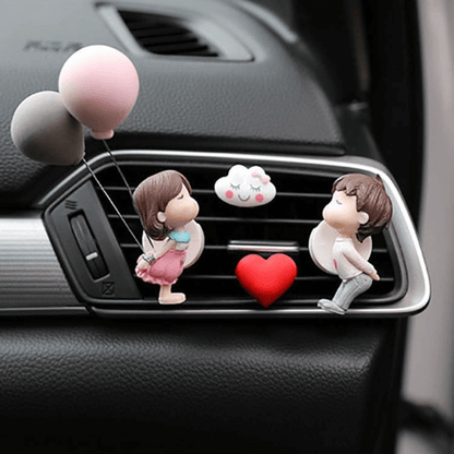 Car Air Freshener with 4 Tablets for Long-Lasting Fragrance and Purification