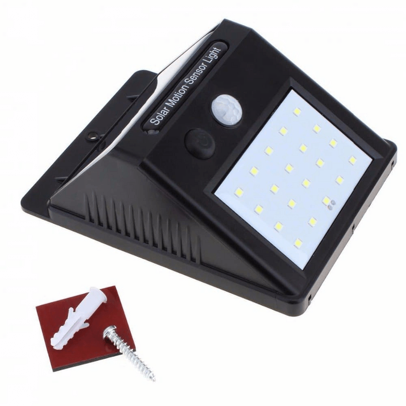20 LED Solar Garden Light with Motion Sensor, Waterproof, Solar Powered