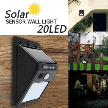 20 LED Solar Garden Light with Motion Sensor, Waterproof, Solar Powered