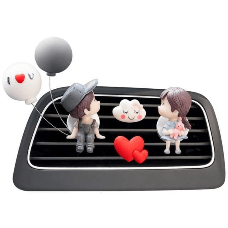 Car Air Freshener with 4 Tablets for Long-Lasting Fragrance and Purification