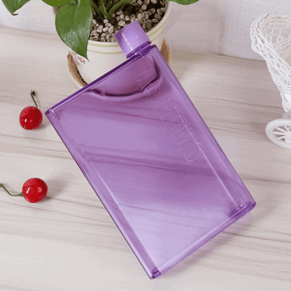 Portable Notebook Water Bottle 420ML, Shatterproof, Eco-Friendly, Easy Carry