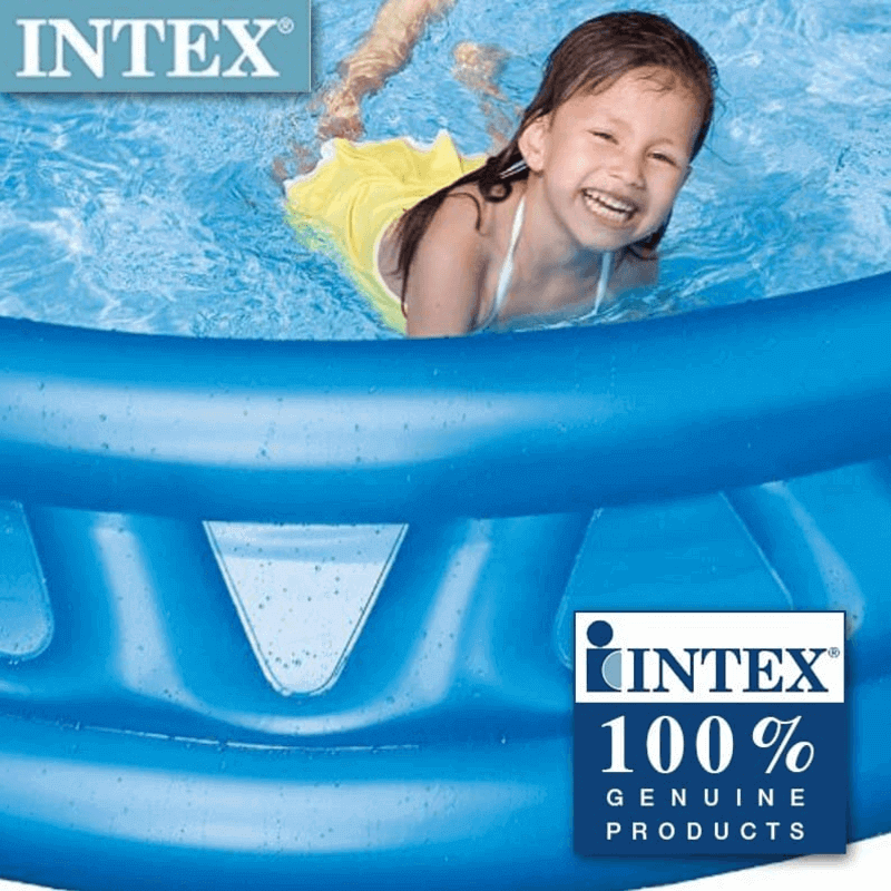 Intex Inflatable Swimming Pool 74 x 18 with Soft Floor for Kids and Toddlers