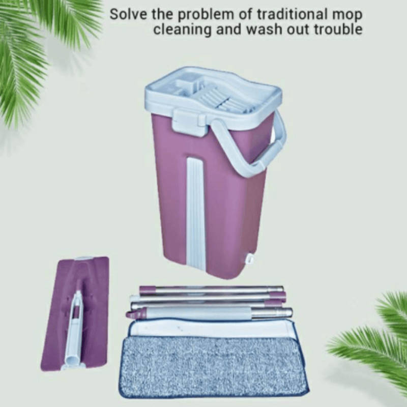 2 in 1 Scratch Bucket with Mop - Ergonomic Spray Mop for Easy Cleaning