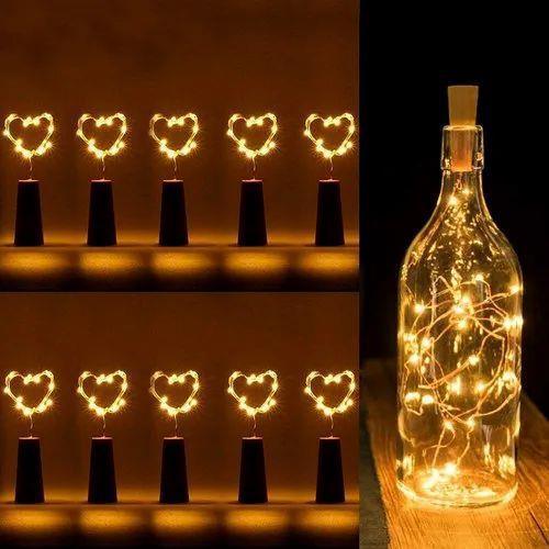 Wine Bottle Lights With Cork LED String Light Copper Wire Fairy Garland Lights Christmas Holiday Party Wedding Decoration - Arfa Mart