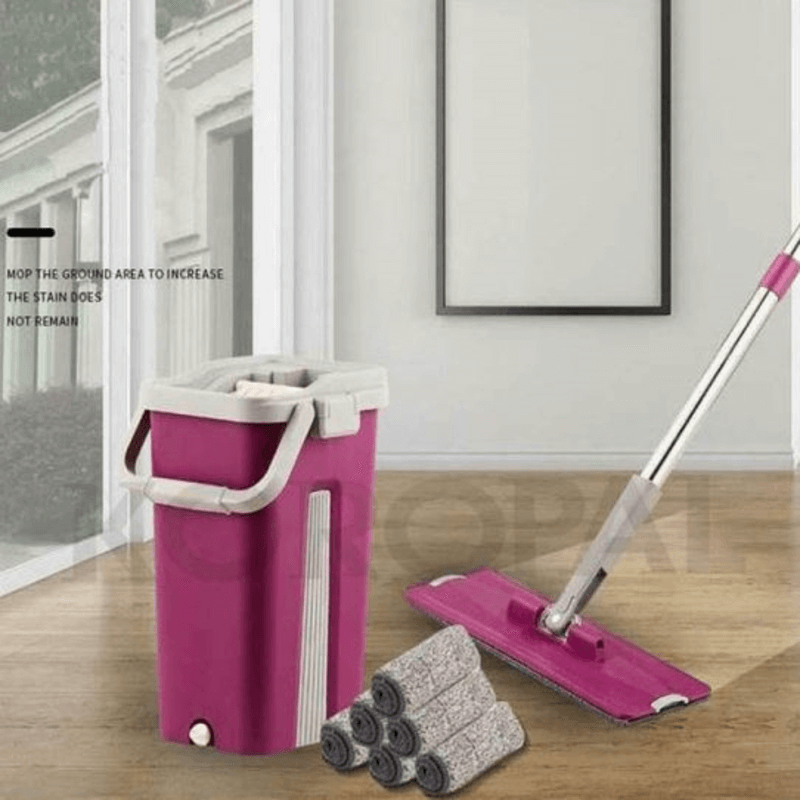 2 in 1 Scratch Bucket with Mop - Ergonomic Spray Mop for Easy Cleaning