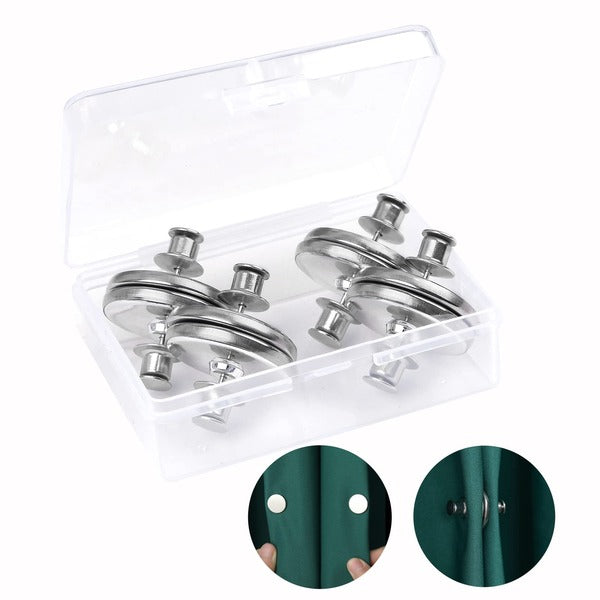 Magnetic Curtain Button Set - Pack of 5 Pairs for Secure Draping