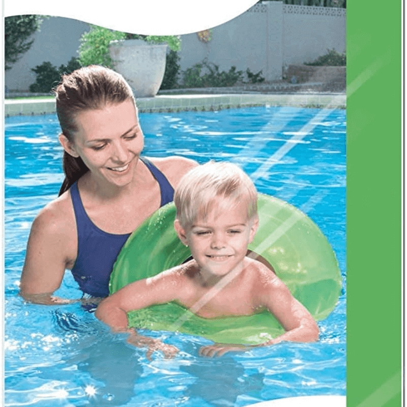 3 Pcs Clear Inflatable Swimming Tubes for Kids Ages 3-6, 51cm Diameter Vinyl