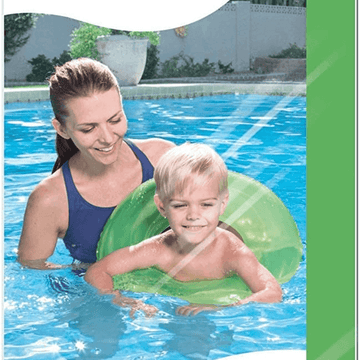 3 Pcs Clear Inflatable Swimming Tubes for Kids Ages 3-6, 51cm Diameter Vinyl