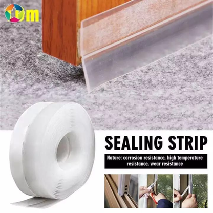 1M Flexible Door Sealing Tape Weather Stripping for Draft and Noise Reduction
