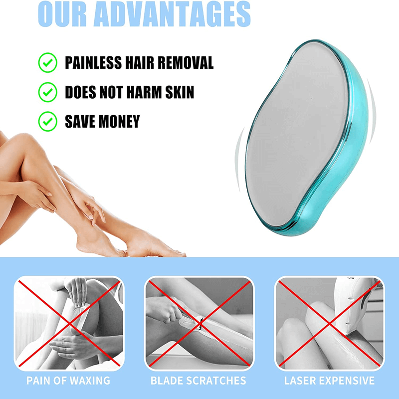 Crystal Hair Remover Painless Exfoliation Tool for Smooth Skin