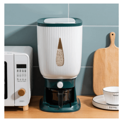 10kg Rice Dispenser and Cereal Storage Box with Automatic Measuring Function