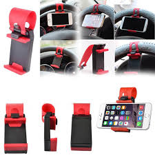 Car Steering Wheel Mobile Holder Universal Fit ABS Silicone Multicolor