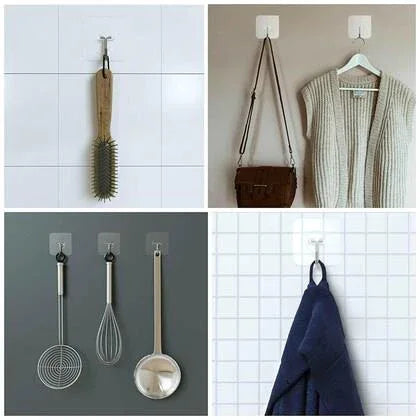 Transparent Wall Hook - Arfa Mart