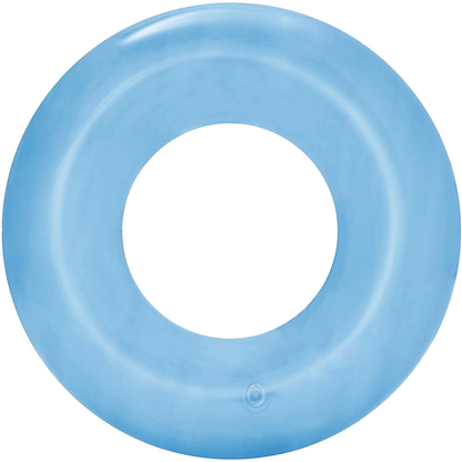 3 Pcs Clear Inflatable Swimming Tubes for Kids Ages 3-6, 51cm Diameter Vinyl