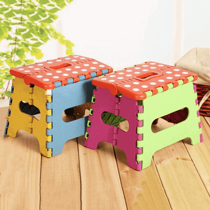 Non Slip Folding Plastic Stool, Lightweight with 330.7 Lbs Capacity for Indoor and Outdoor Use